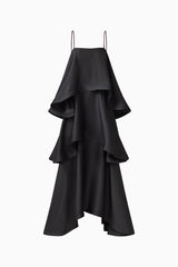 Tilly Tiered Maxi Dress in Black
