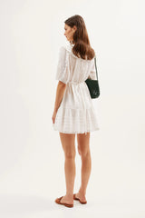 Dove  -  Pansy Embroidery White