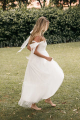 Floret Midi Dress - Off White