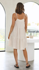 Annabelle Mini Dress - Beige