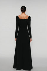 Amai Solid Colour A-line Maxi Dress