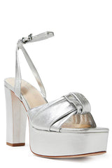 Kris Metallic Leather Platform