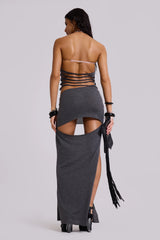 Xuxa Slashed Maxi Dress