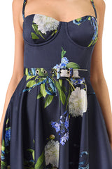 Corseted Floral Dress