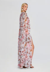 Ezra Ruched Cape Mini Dress