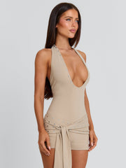 Traci Playsuit Stone
