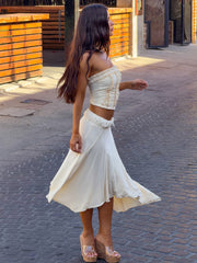 Val Midi Skirt Cream