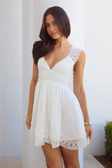 Beautiful Beginnings Mini Dress White