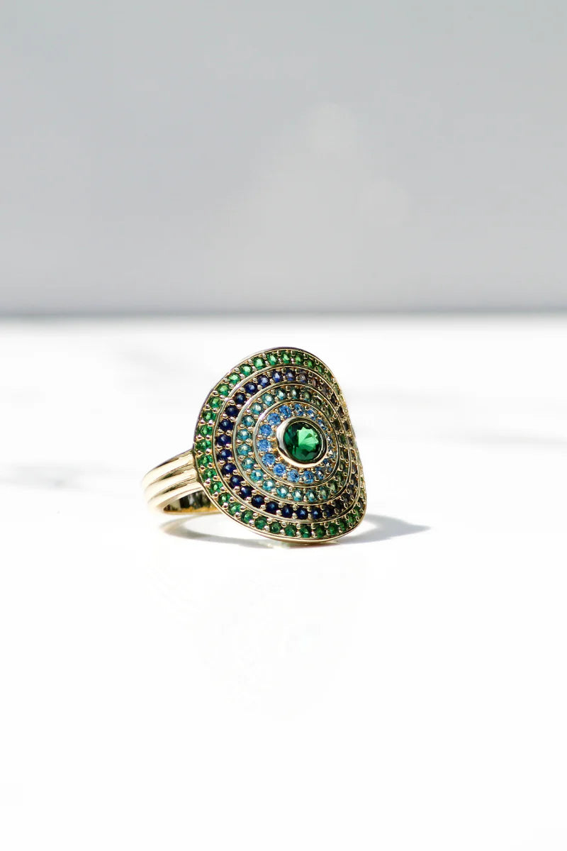 UTOPIA RING- AQUA MOSS