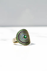 UTOPIA RING- AQUA MOSS