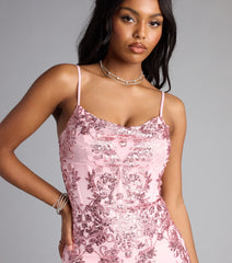 Jenelle Glitter Sequin Corset Mini Dress