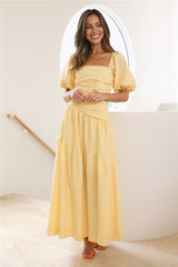 Little Bo Peep Midi Dress Yellow