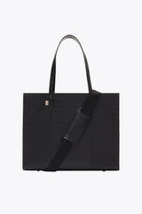 BEIS 'The Large Work Tote in Black Croc