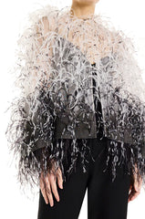 Ombre Feather Cape