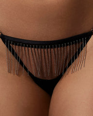 Antoinette Thong Black/Silver