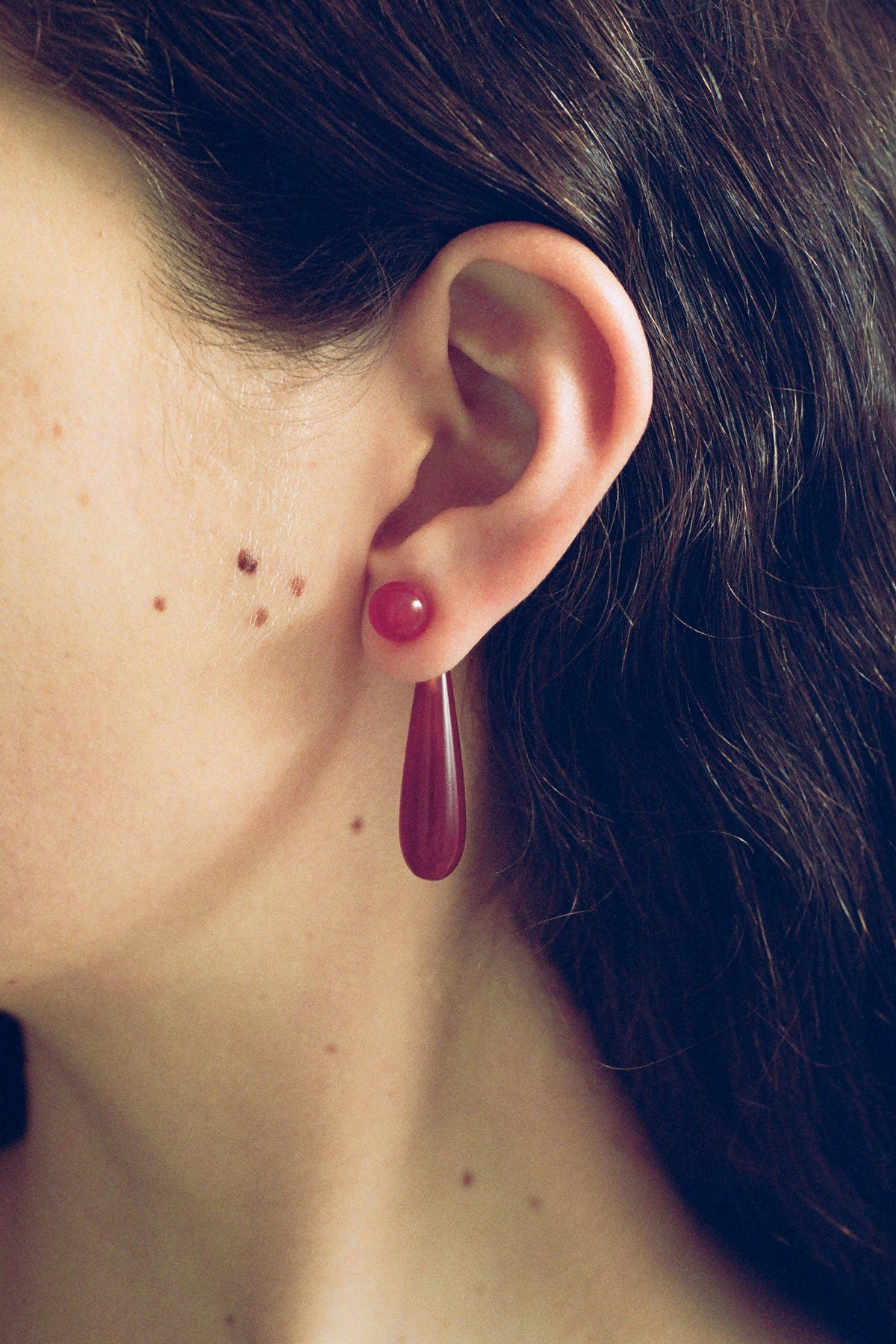 Small Angelika Earrings in Carnelian