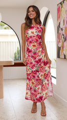 Cassa Midi Dress - Alannah Print