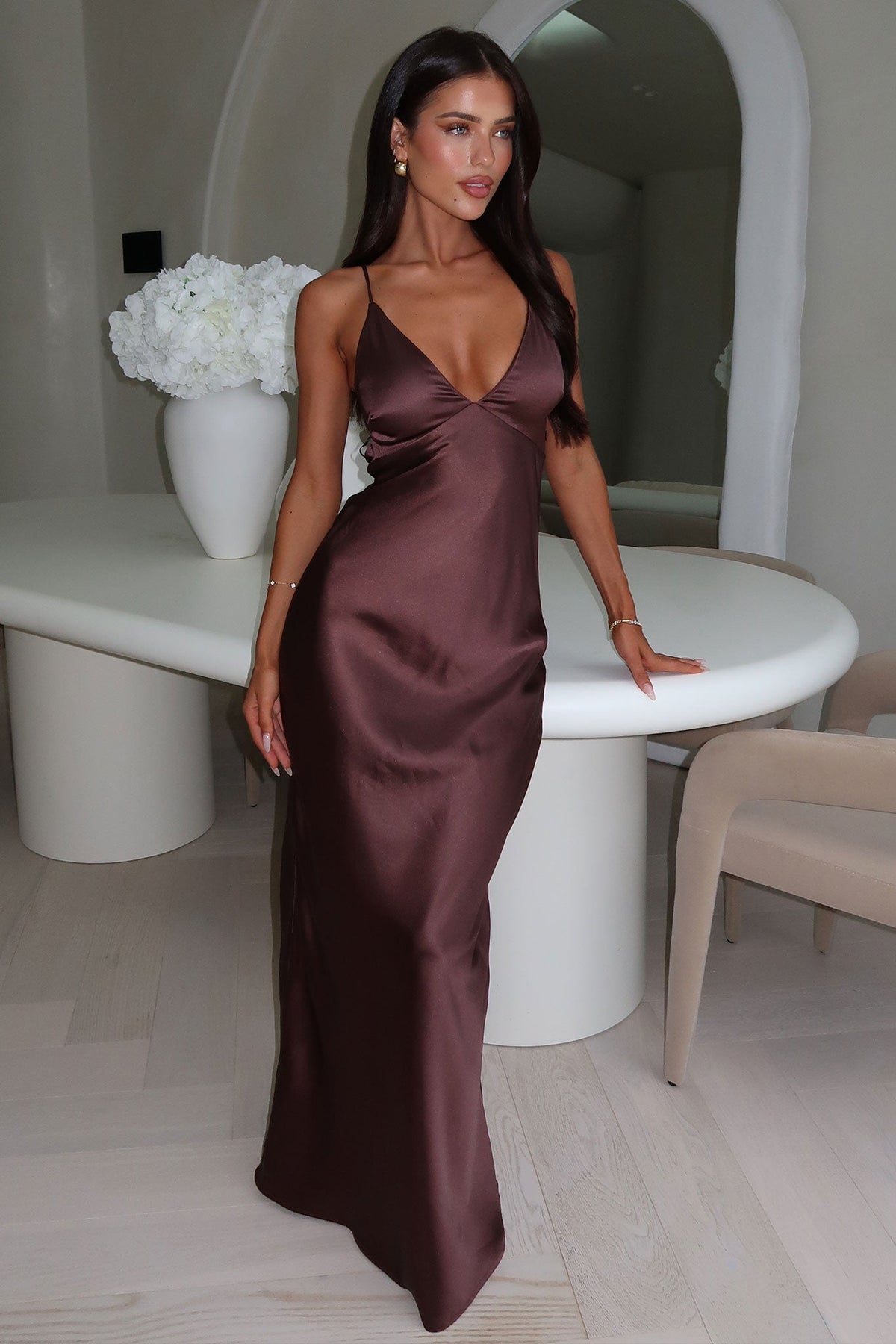 Gilbert Maxi Dress - Brown