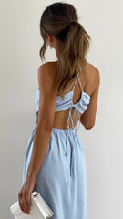 Layla Midi Dress - Blue