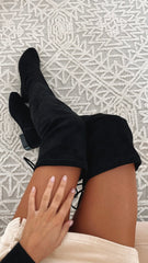 Tango Boots - Black Suede