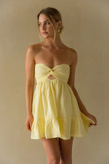 Savannah Strapless Twist Front Romper