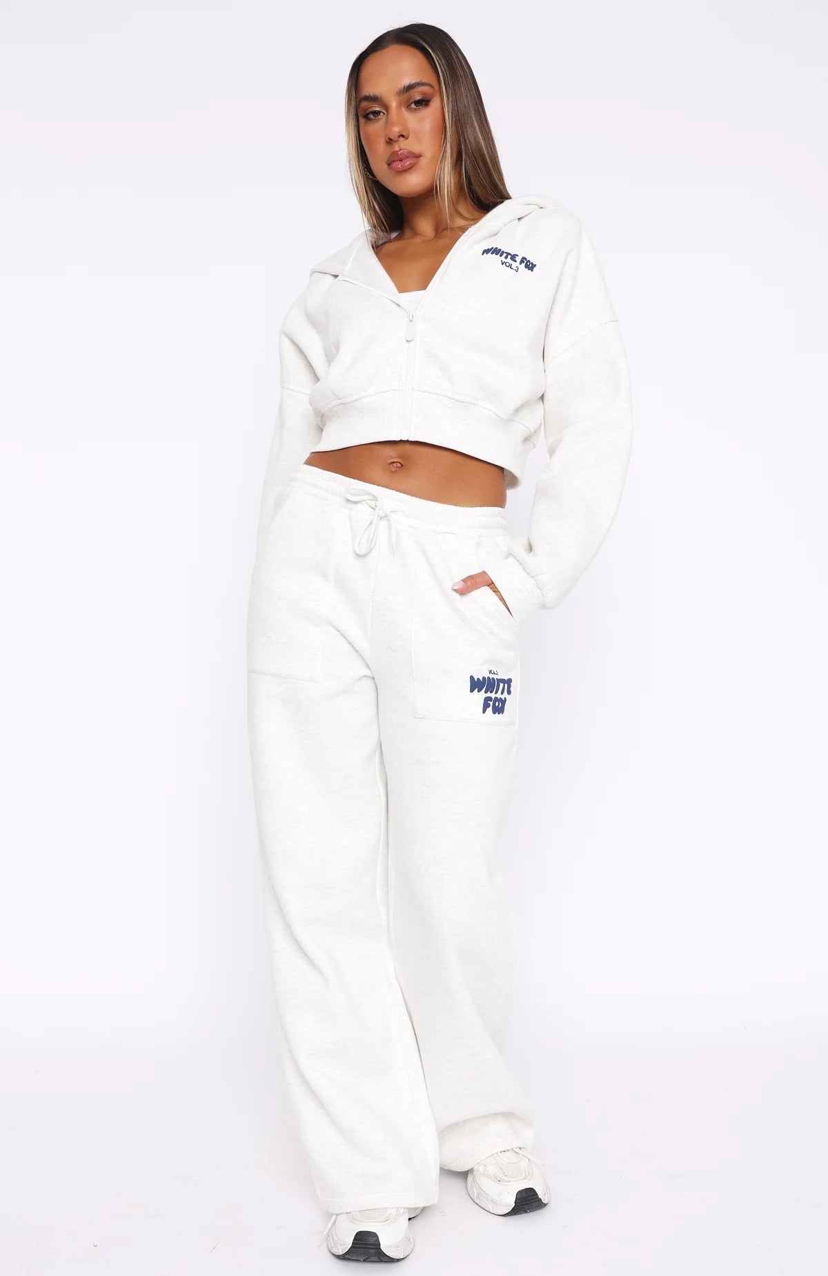 Offstage Wide Leg Sweatpants Mineral Grey