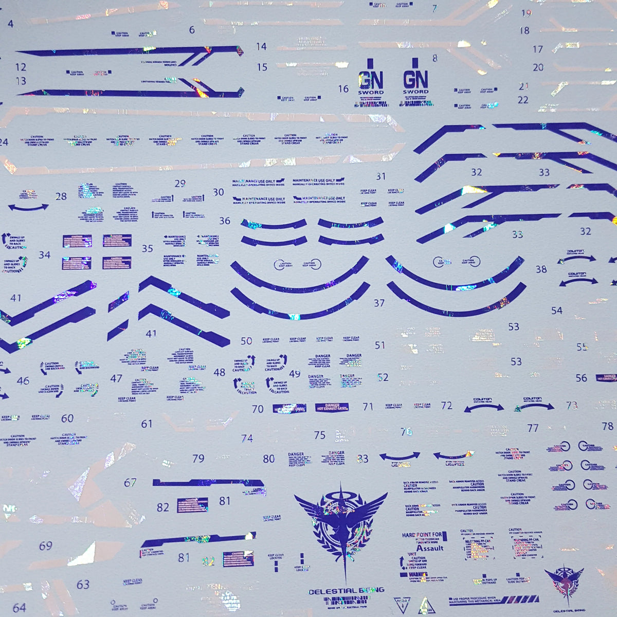 PG Exia (Holo) (Poligonal) (Water Decal)