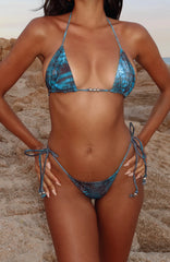Summer Anthem Bikini Top Venomous Blue