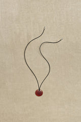 Small Full Moon Pendant in Carnelian