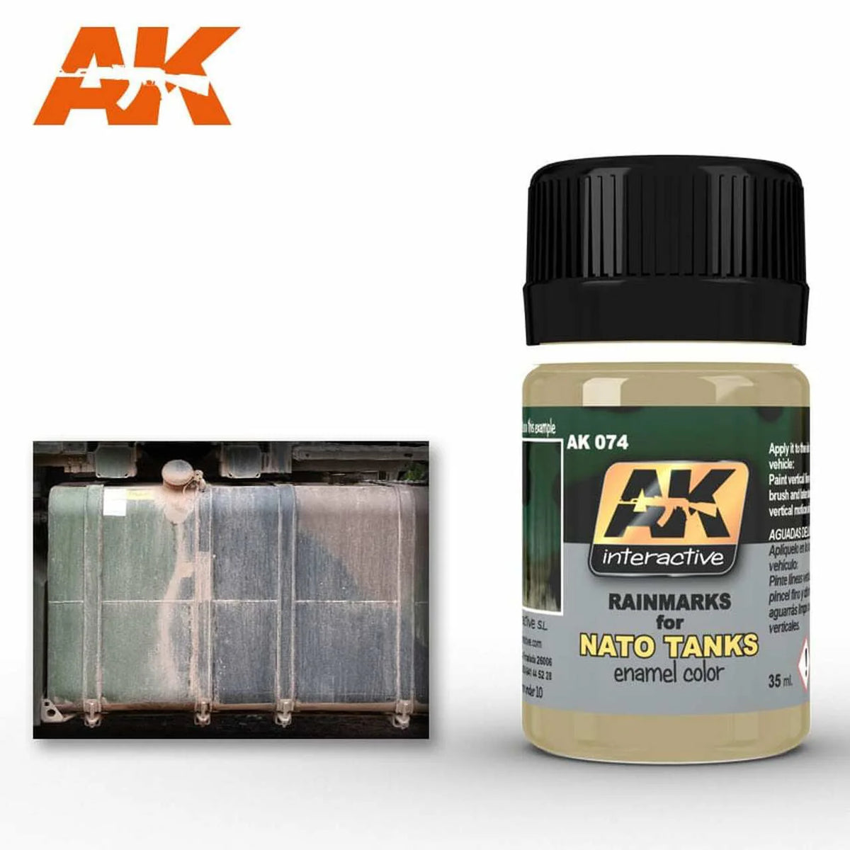 AK Interactive NATO Tank Rainmarks Enamel Paint