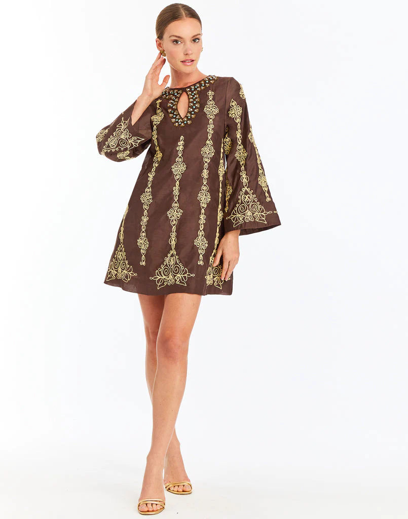 Lucrezia Embroidered Mini Dress