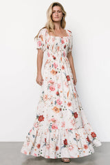 Capri Smocked Maxi Dress | Multi Floral