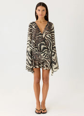Elisana Mini Dress - Zebra