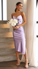 Monte Midi Dress - Lilac