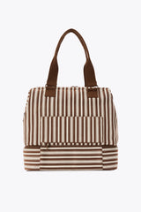 BEIS 'The Mini Weekender in Maple Stripe