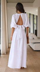 Lea Maxi Skirt - White