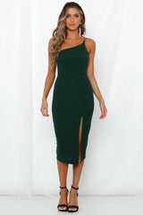 Beacnlady Taking It Back Dress Forest Green