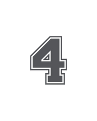 Bogg® Bit  - Number "4"