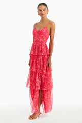 Thaddea Maxi Dress in Brookside Print