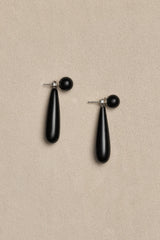 SMALL ANGELIKA EARRINGS IN ONYX