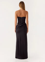 Emory Corset Maxi Dress - Black