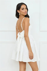 Softly Stunning Mini Dress White