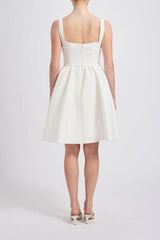 Faille Side Gather Dress